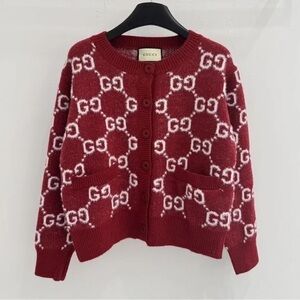 Gucci Red Patterned Women's Sweater